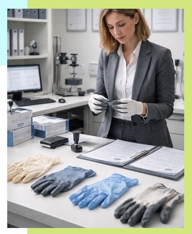 Сертификация перчаток в Тобольске от 8642 р. | Алешин-Тбл