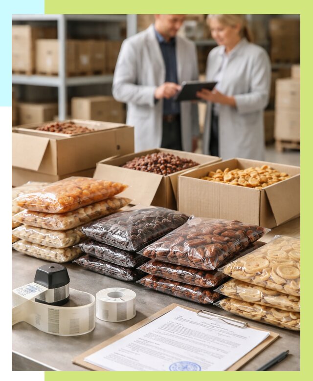 Сертификация сухофруктов в Тобольске от 12200 р. | Алешин-Тбл под ключ