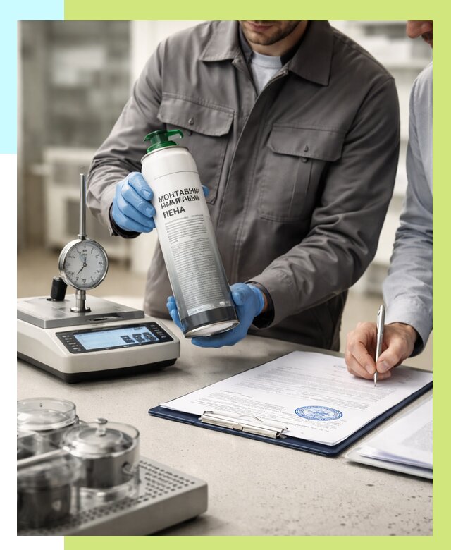 Сертификация монтажной пены в Тобольске от 15251 р. | Алешин-Тбл