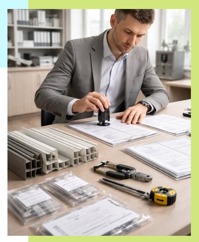 Сертификация ПВХ продукции в Тобольске от 8642 р., Алешин-Тбл