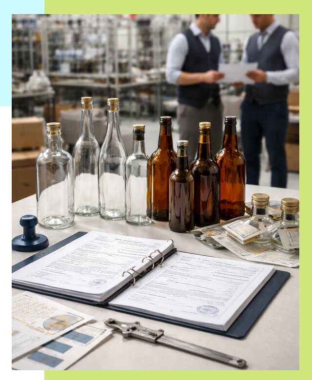 Сертификация стеклянных бутылок в Тобольске от 25418 р. | Алешин-Тбл