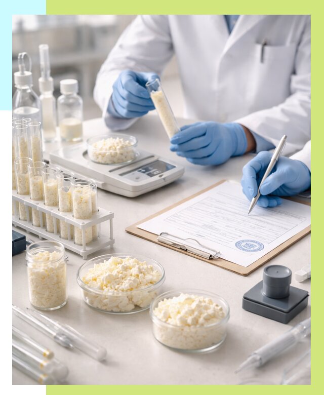 Сертификация творога в Тобольске от 12200 р. под ключ | Алешин-Тбл