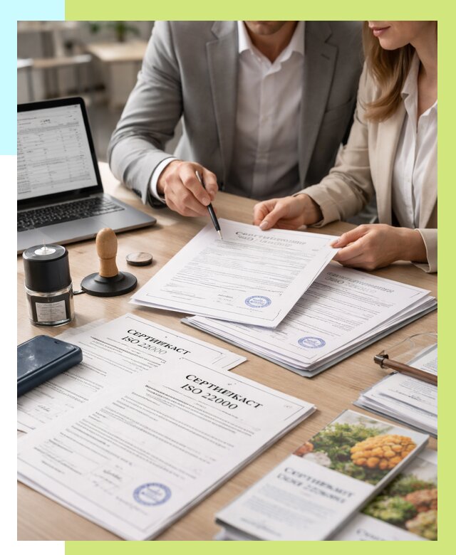 Сертификат ISO 22000 в Тобольске от 40668 р. под ключ | Алешин-Тбл